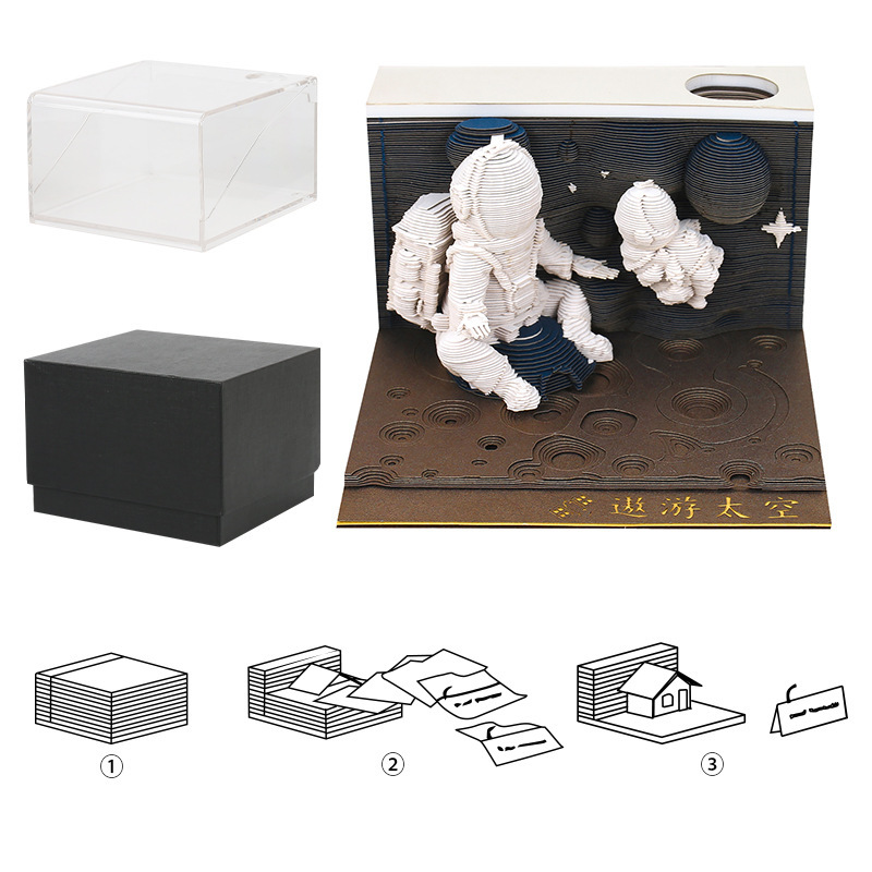 Dimension Desk – 3D Stereo Calendar Memo Pad - Image 8