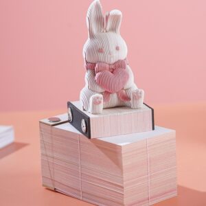 Gentle Leap – Year of the Rabbit 3D Memo Pad