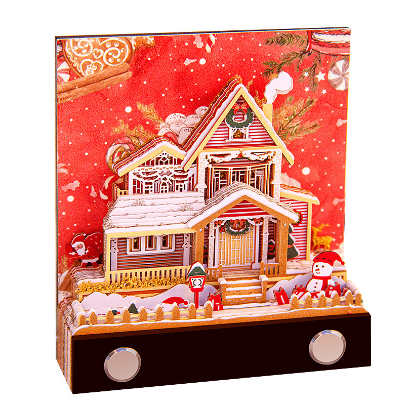 Christmas Cottage 3D Calendar Memo Pad - Image 5
