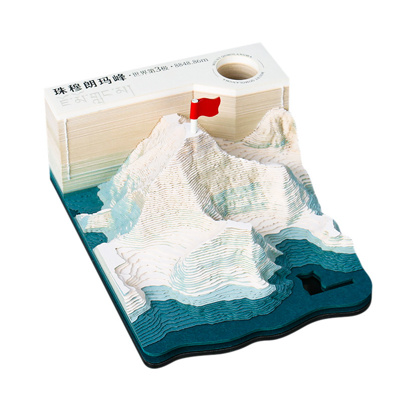 Summit Notes – Everest 3D Paper Carving Memo Pad - Image 4