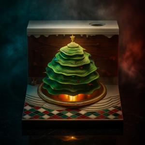 Evergreen Desk – Christmas Tree 3D Memo Pad
