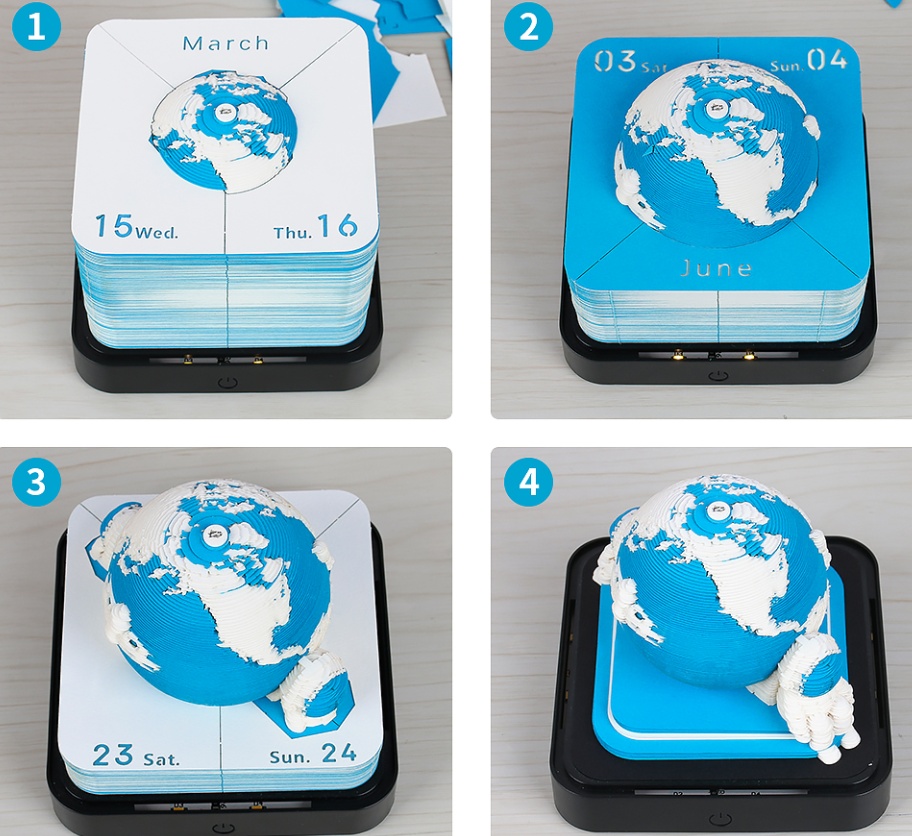 Planet Planner – 3D Earth Model Calendar Memo Pad - Image 8