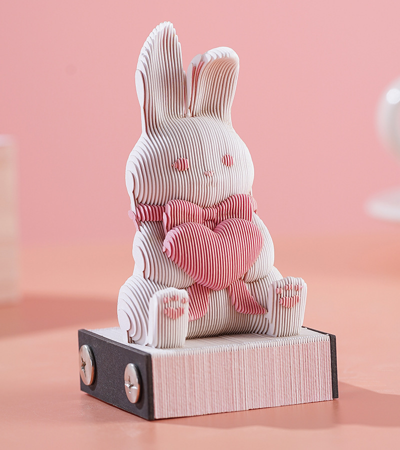 Gentle Leap – Year of the Rabbit 3D Memo Pad - Image 6