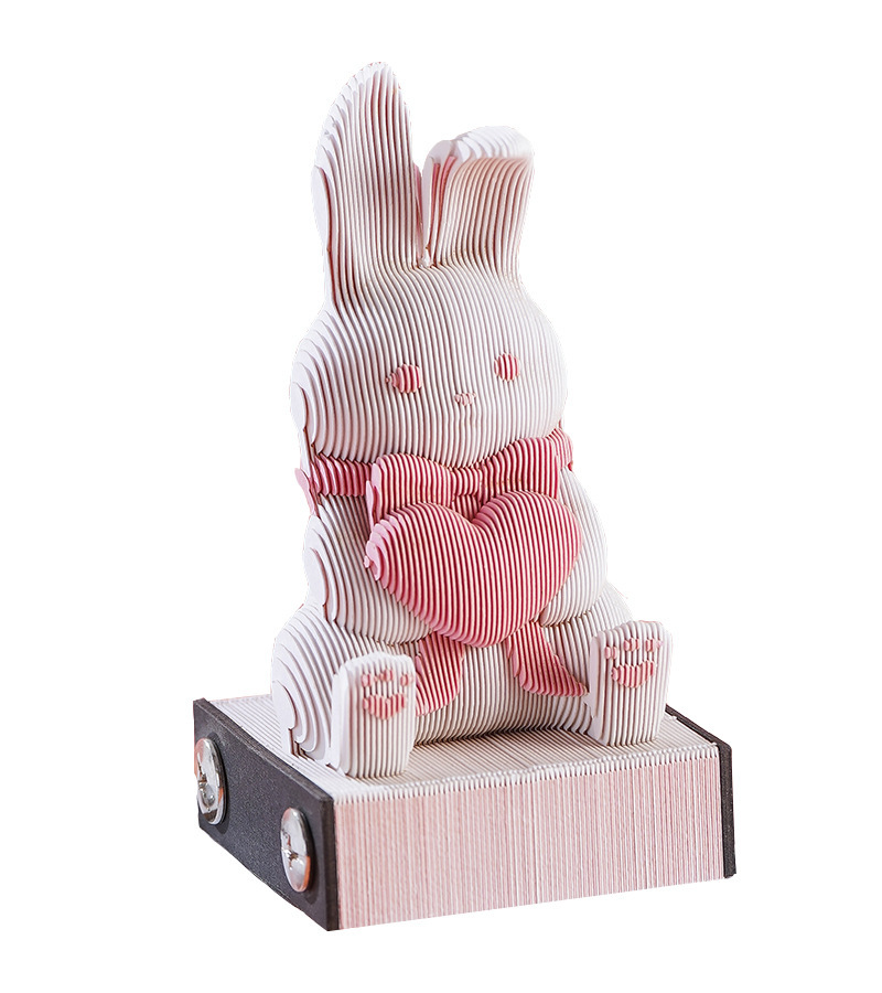 Gentle Leap – Year of the Rabbit 3D Memo Pad - Image 2
